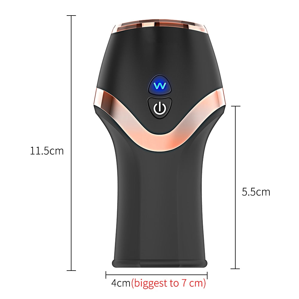 Male Penis Enlarge Pumps Automatic Masturbation Cup Vibrating Sucking picture