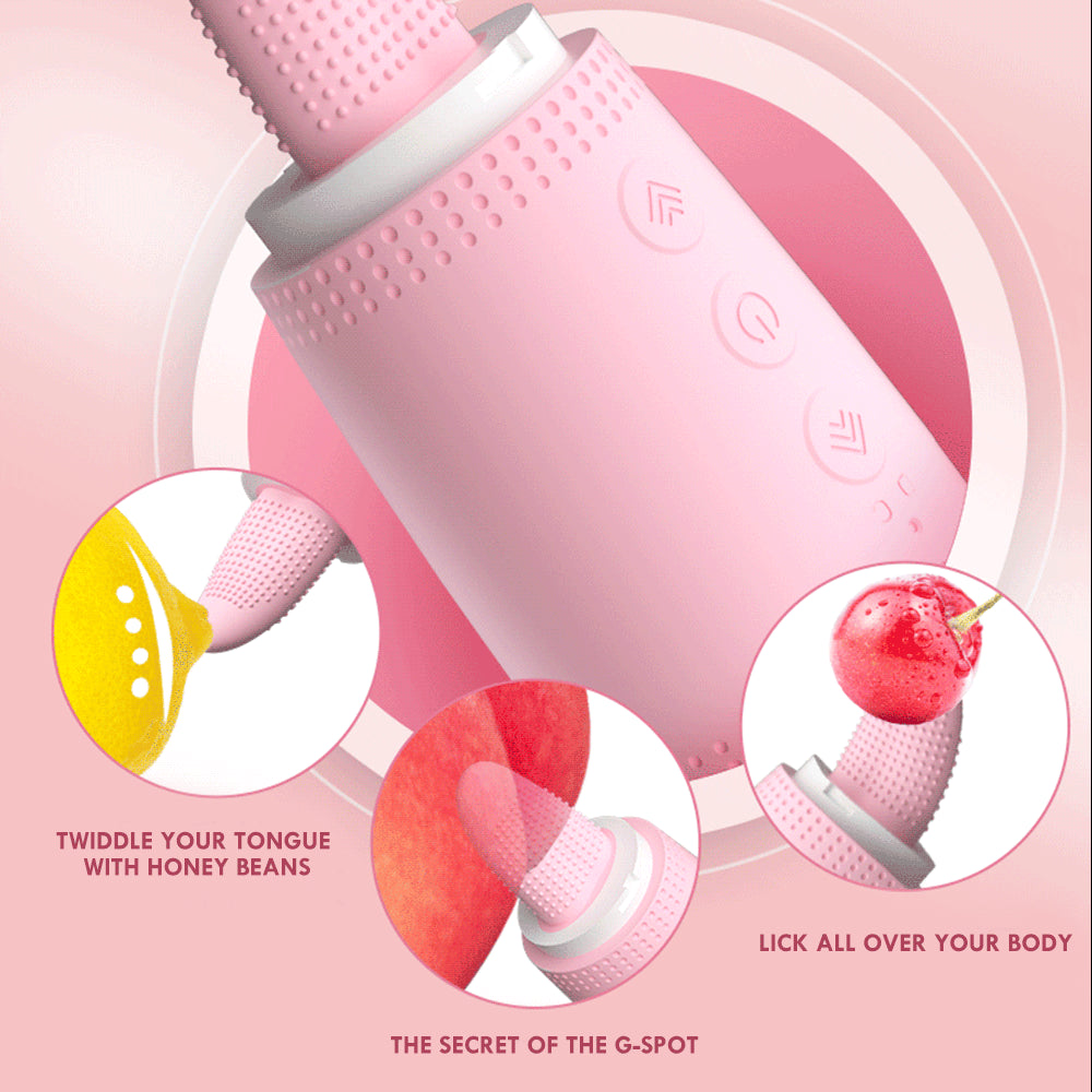 Powerful Clitoris Vibrators Tongue Licking Magic Wand AV Vibrator