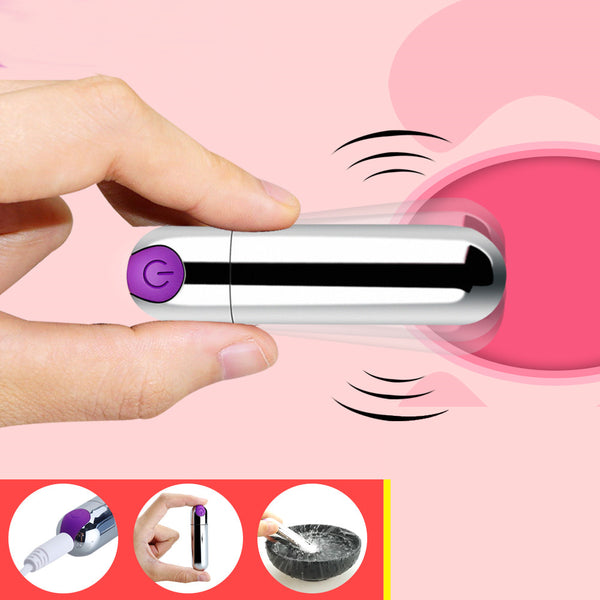 USB Rechargeable Mini Bullet Vibrator 10 Speed Waterproof G-spot Clitoris Stimulator Anal Dildo Vibrator Adult Sex Toy for Woman
