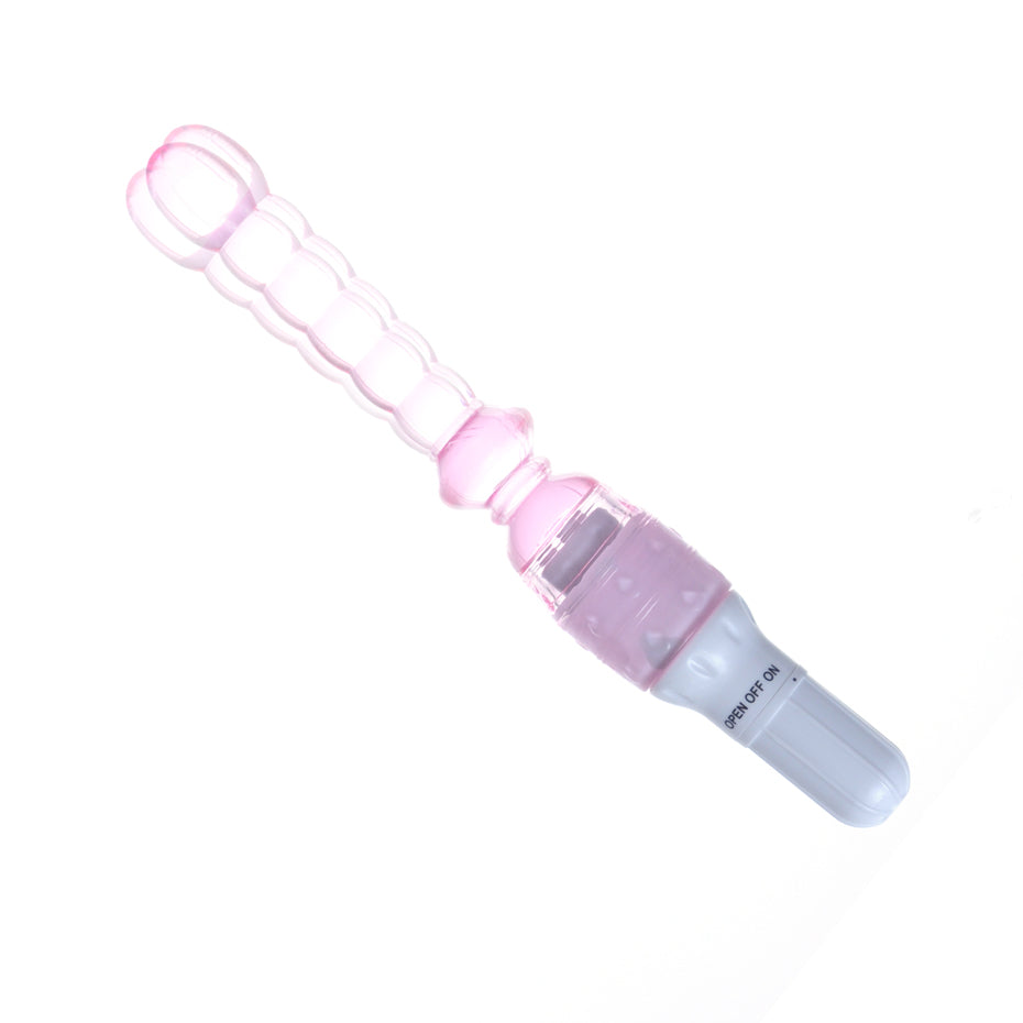 Jelly Vibrator Stick Long Anal Butt Plug Beads Silicone G-Spot Massag