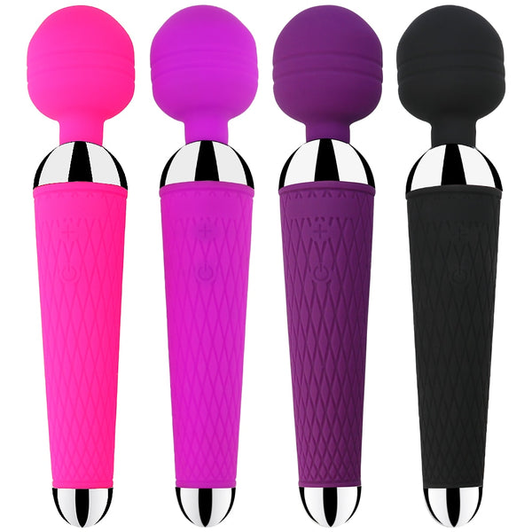 Powerful Oral Clit Vibrators for Women USB Charge AV Magic Wand Vibrator Massager